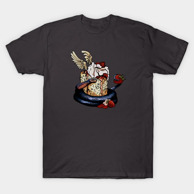 Angel Food Snake T-Shirt by fluidfyre